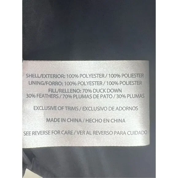 Woolrich Women's High Neck Full Zip Diamond Quilt Down Vest Black Size M - Picture 4 of 5